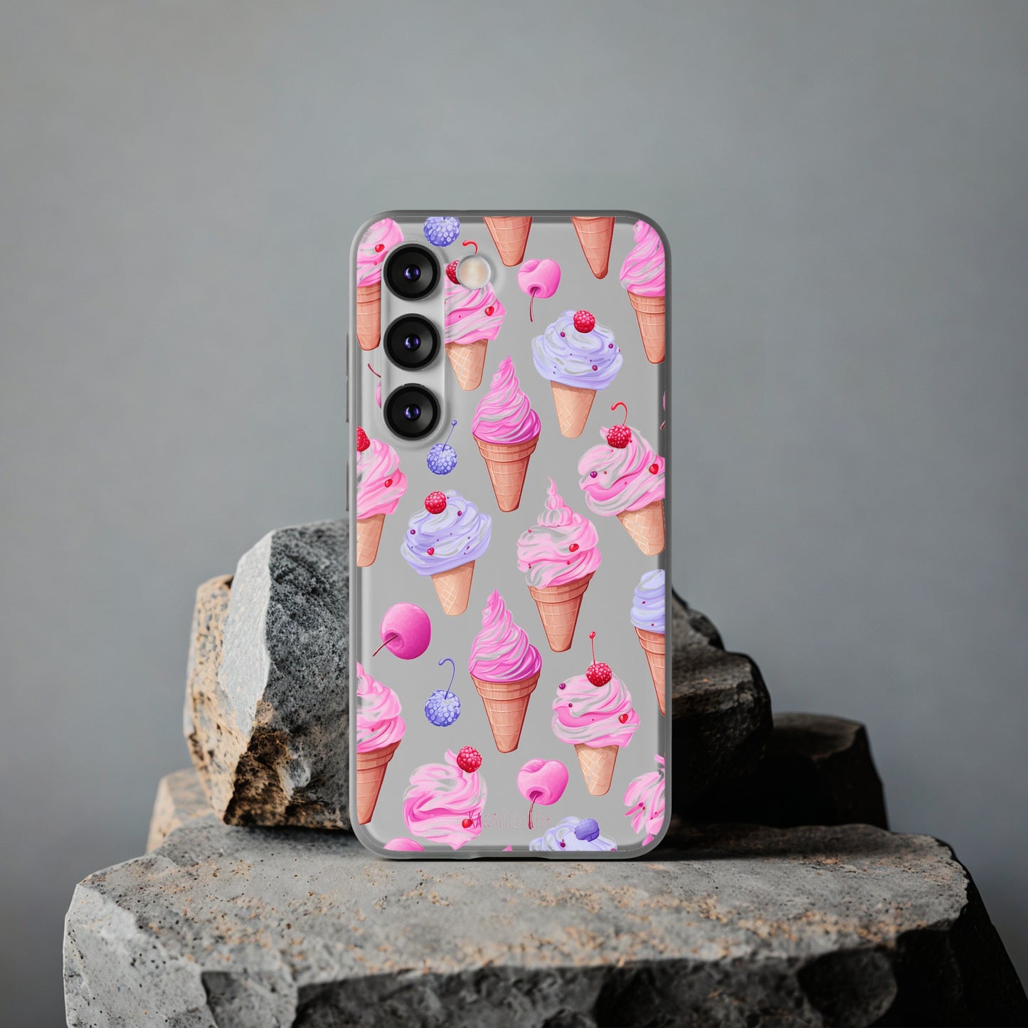 Vibrant Ice Cream Delight Flexi-Case for Phones