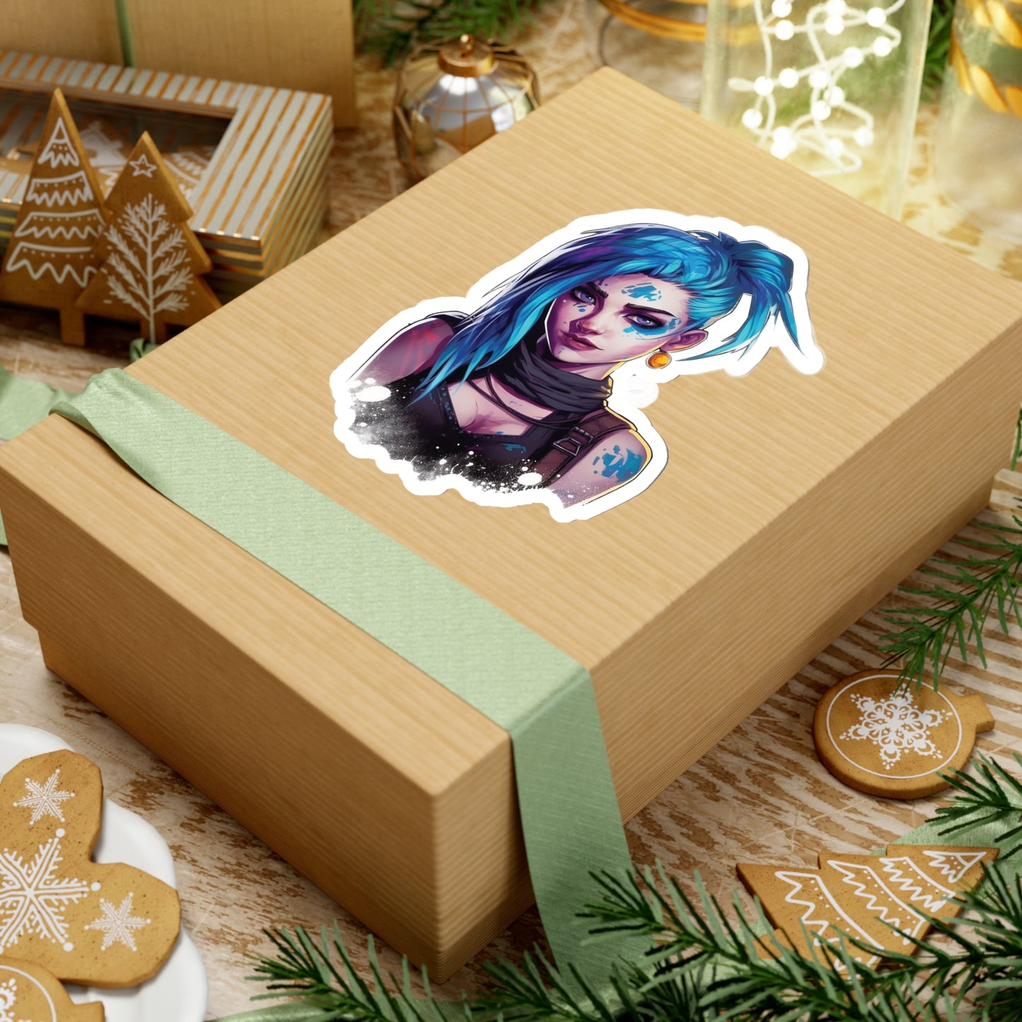 Jinx from Arcane Sticker - Add Some Colorful and Explosive Style to Your Tech - League of Legends