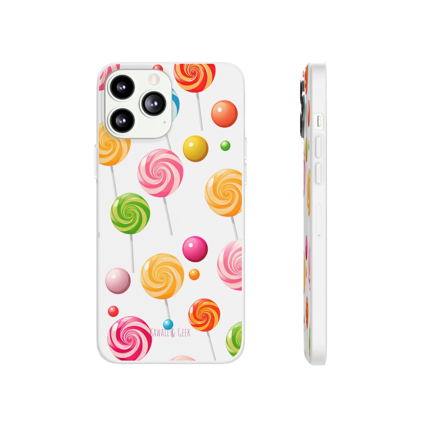 Vibrant Lollypop Array - Flexi Transparent Phone Case