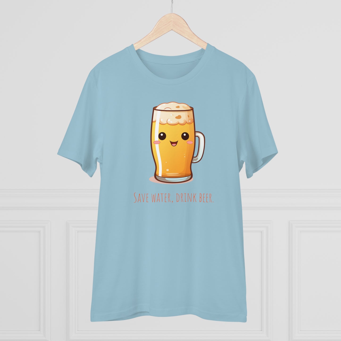 Eco-Friendly Unisex Beer T-Shirt - 'Save Water, Drink Beer'