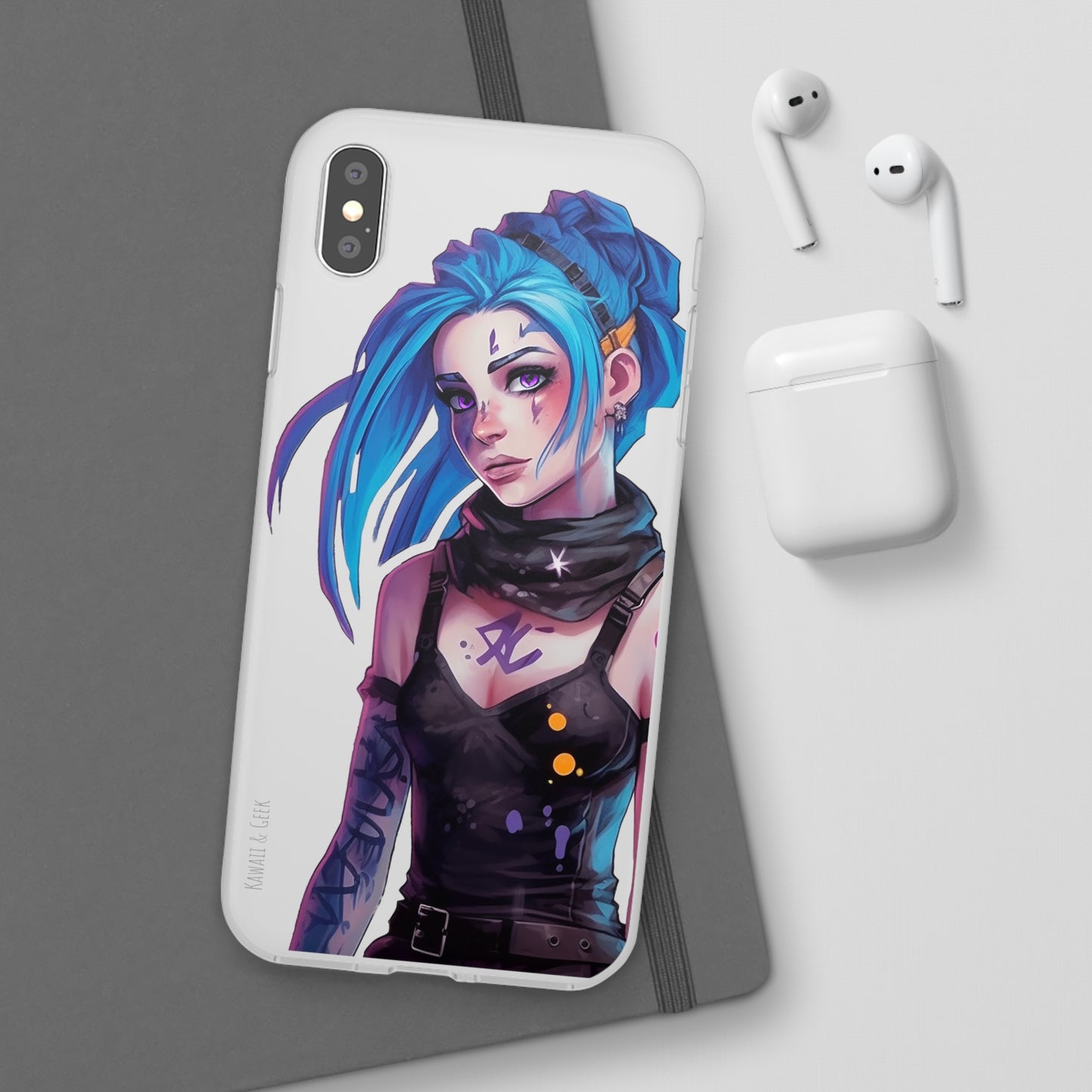 Jinx for Arcane / League of Legends Flexi Phone Case - Add Some Colorful and Gaming Style to Your Phone