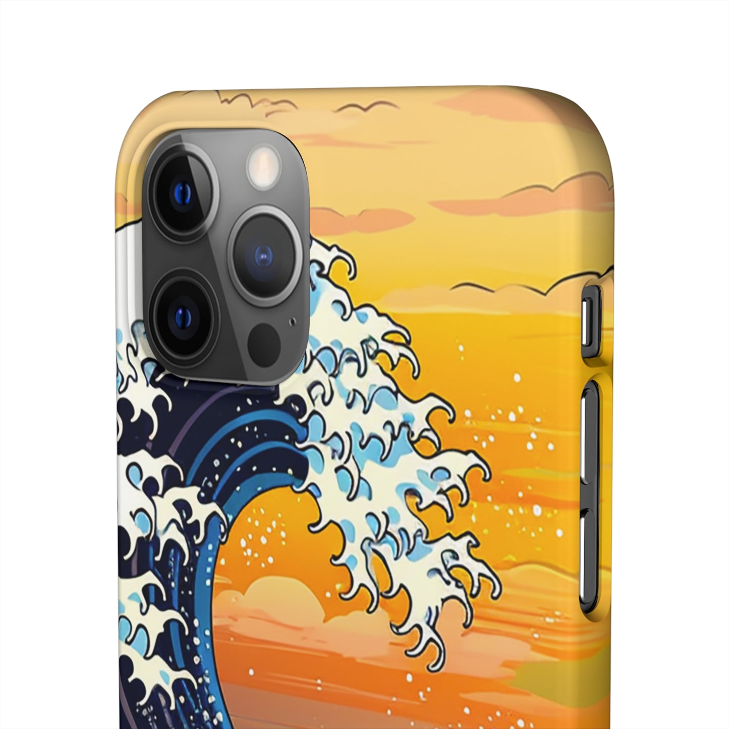 Sunset Big Wave Phone Case - Embrace the Majestic Hokusai Style in Your Hands