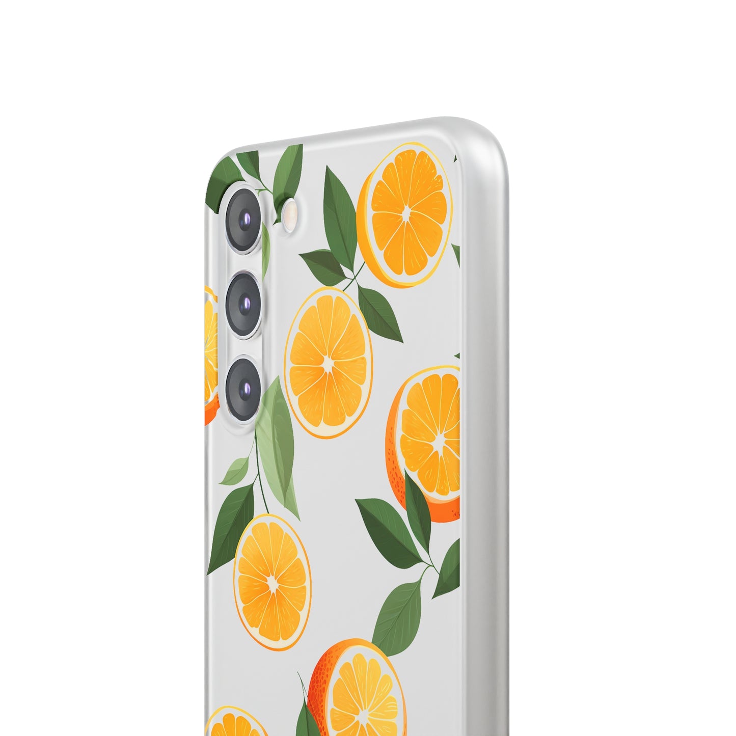 Zesty Orange Slices Transparent Flexi Phone Case