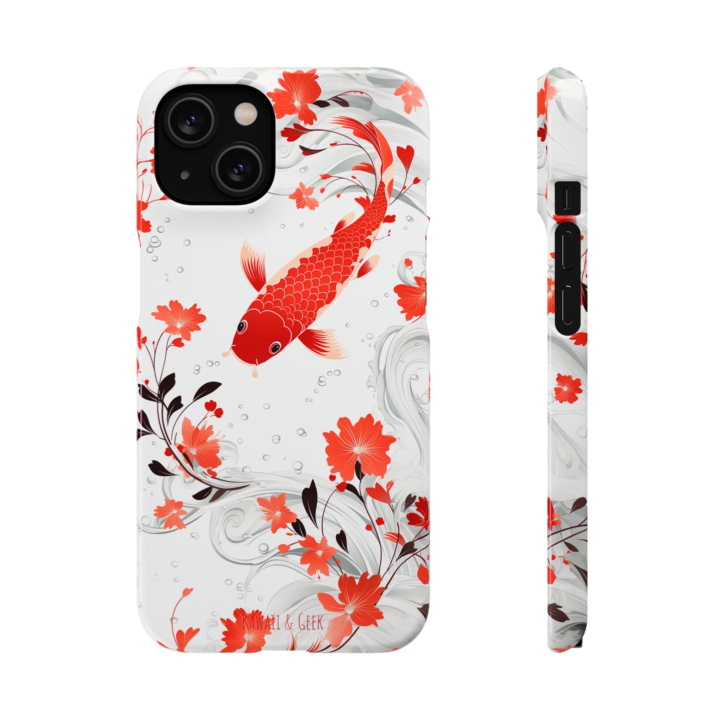 Elegant Koi: Premium Japanese Fish Phone Case