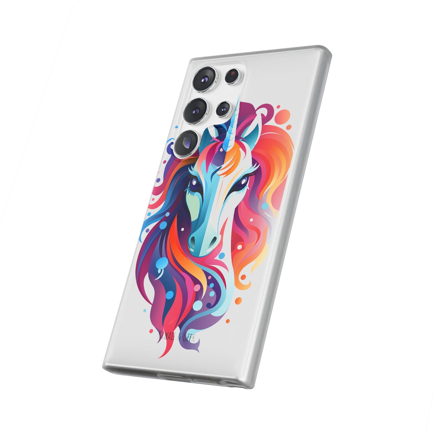 Ink Unicorn Flexi Transparent Phone Case