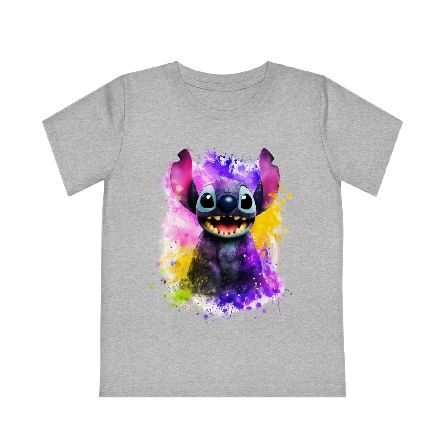 Watercolor Stitch Kids Eco-Friendly T-Shirt - Fun and Sustainable Fashion for Little Ones