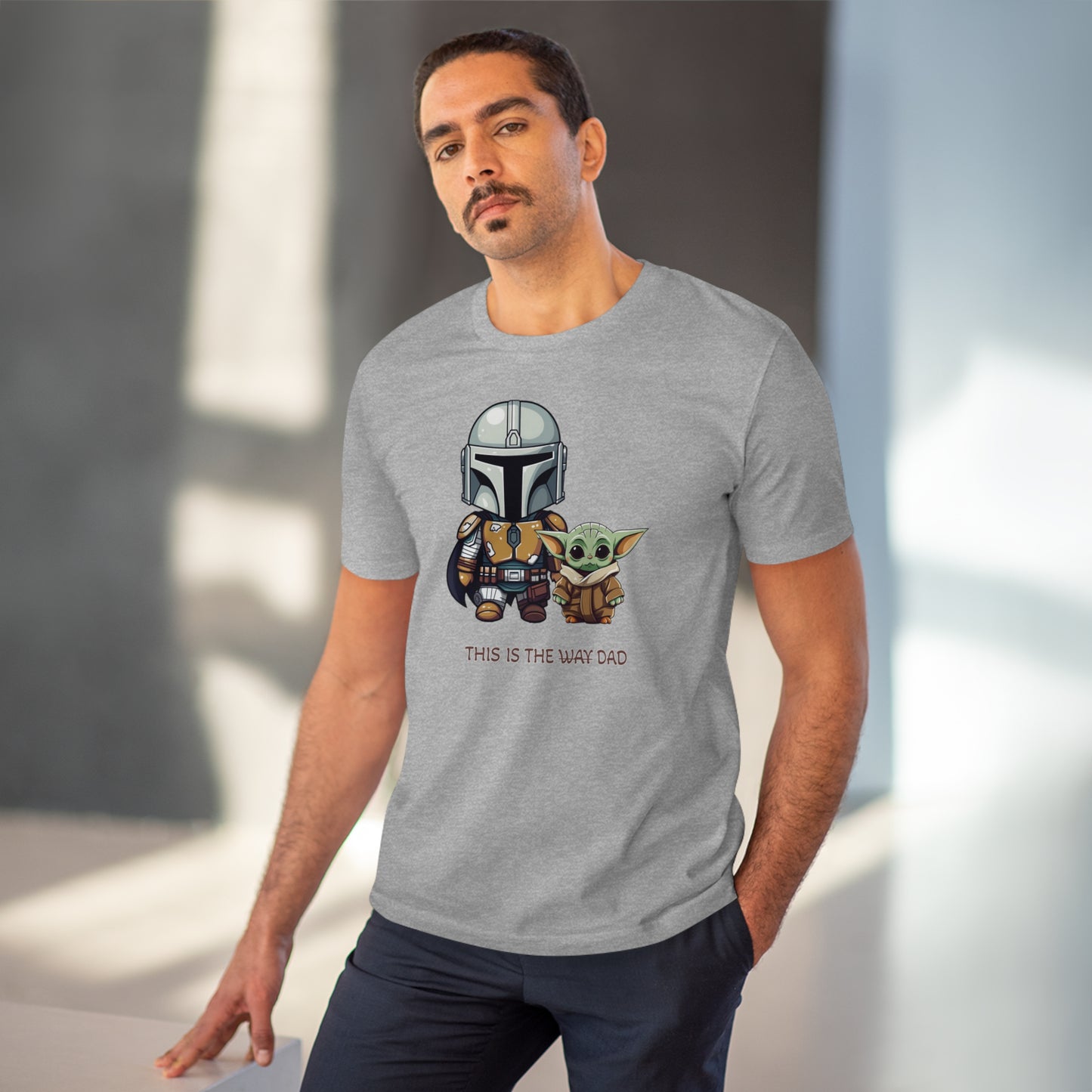 Mandalorian and Baby Yoda T-Shirt - This is the Dad - Celebrate Father's Day in Style and Sustainability - Star Wars