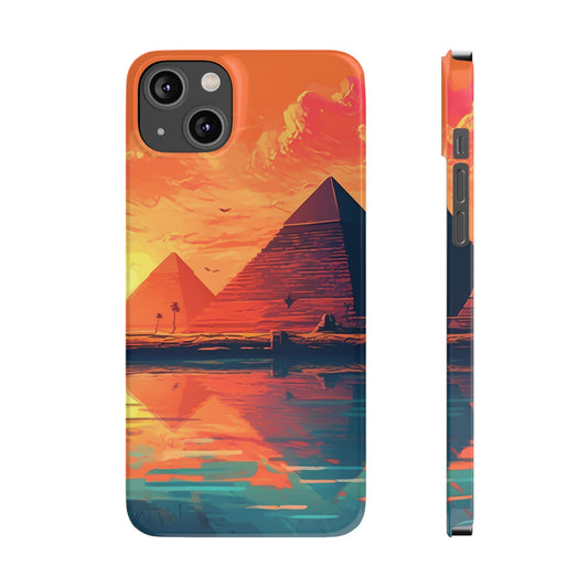 Egyptian Pyramid at Sunset Phone Case - Carry the Mystique of Ancient Egypt with You