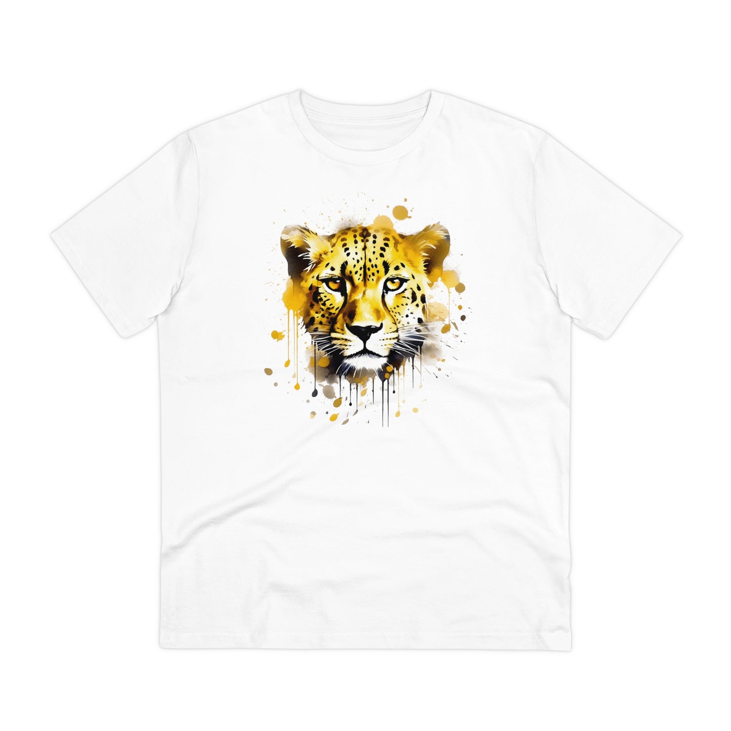 Cheetah T-Shirt in Watercolor Style - Unisex and Eco-Friendly - Embrace Wildlife with Style and Sustainability