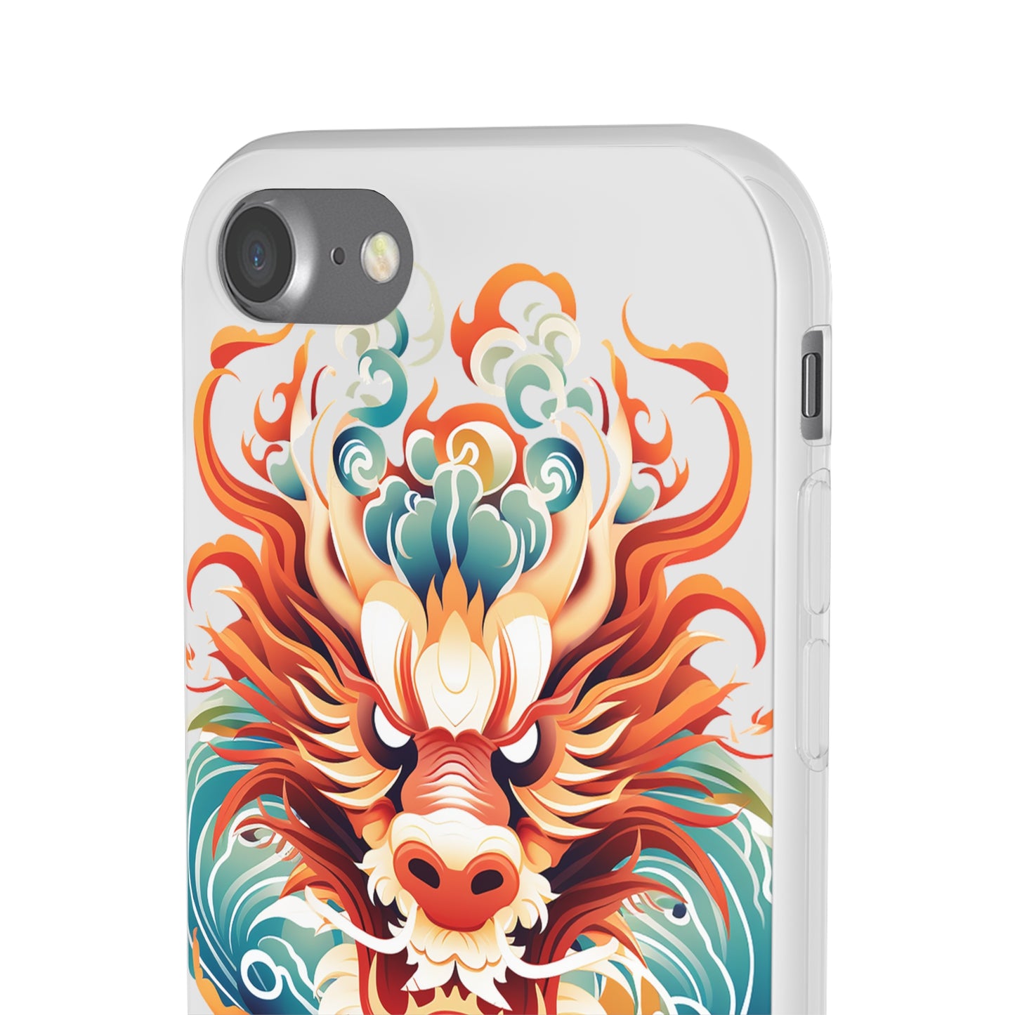 Chinese Ink Dragon Flexi Transparent Phone Case