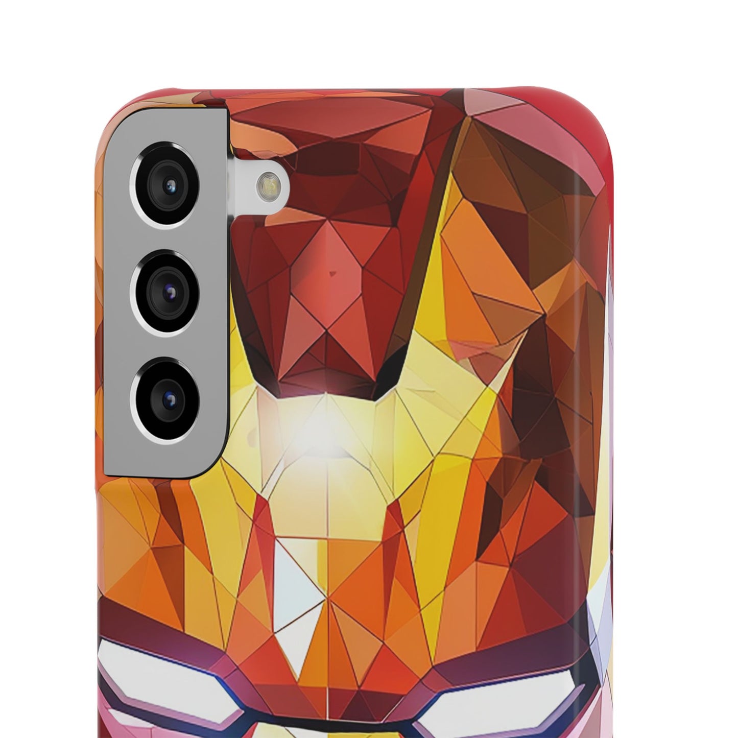 Phone Case - Iron Man helmet polygonal style
