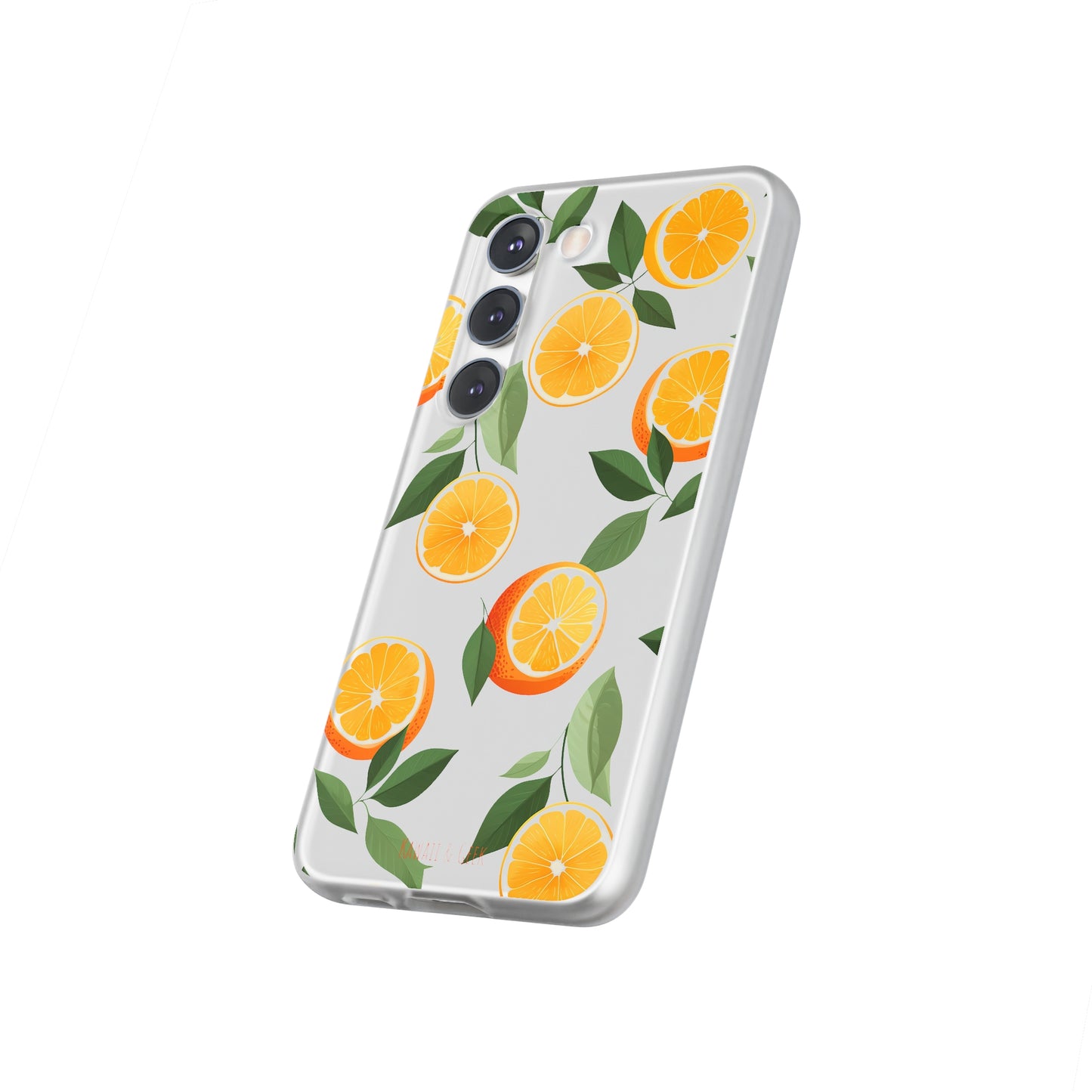 Zesty Orange Slices Transparent Flexi Phone Case