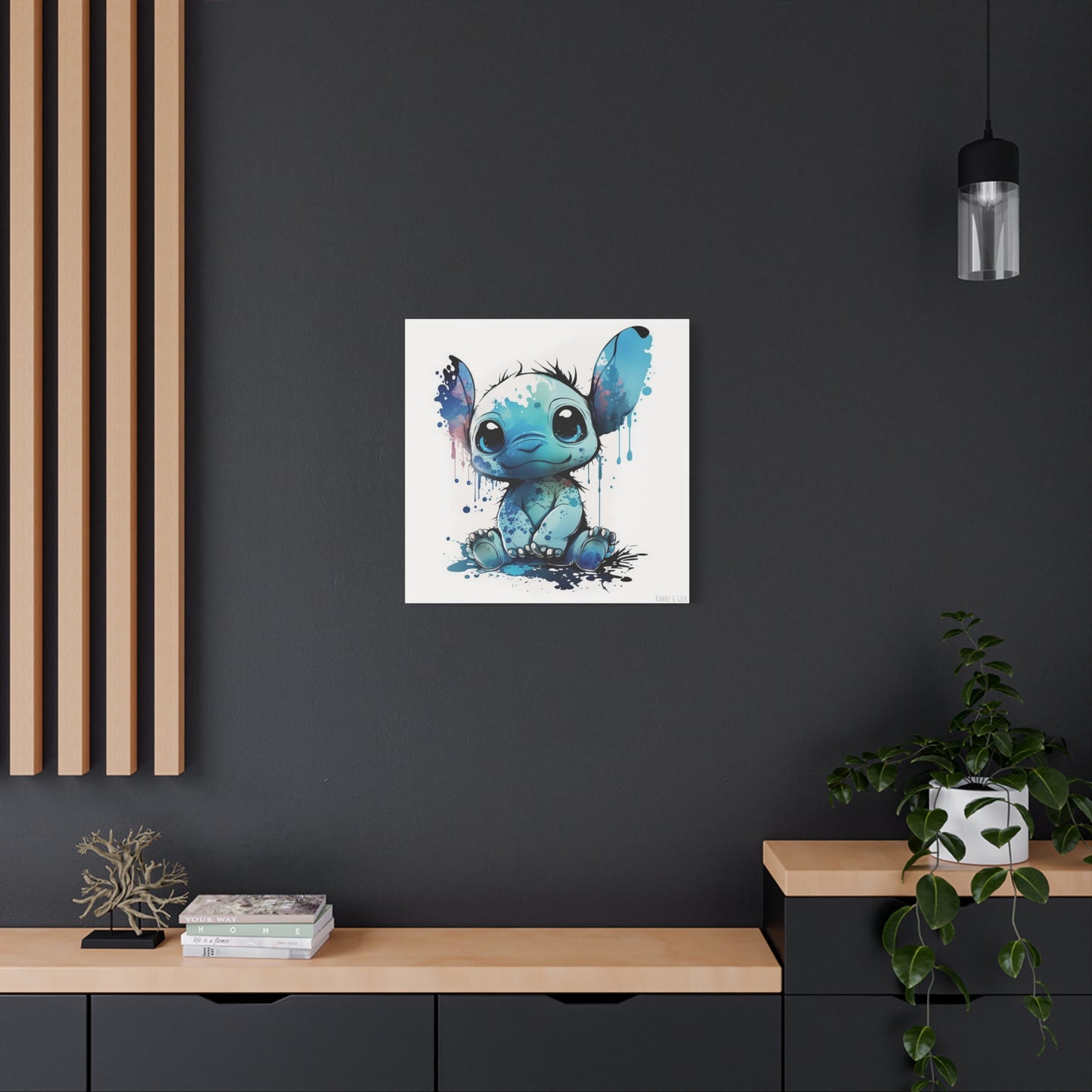 Cute Baby Stitch Canva - Add Whimsical Charm to Your Wall Decor