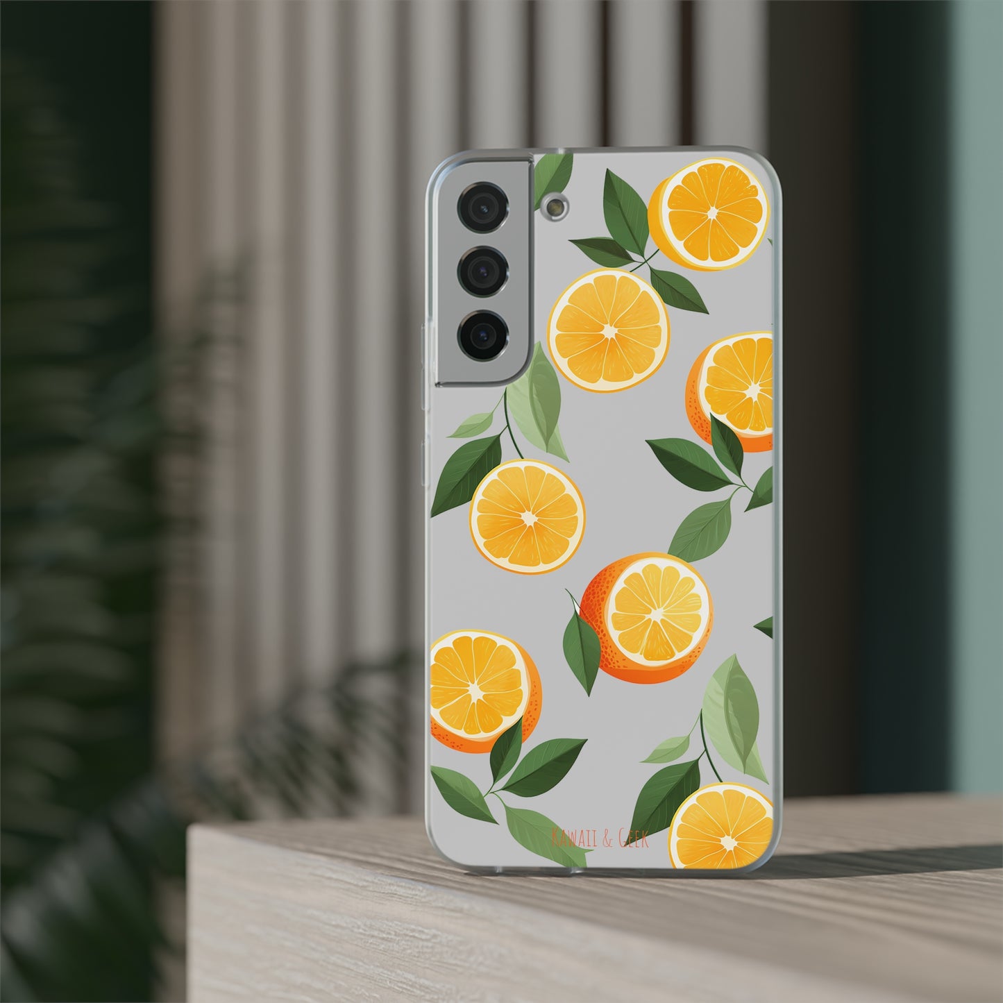 Zesty Orange Slices Transparent Flexi Phone Case