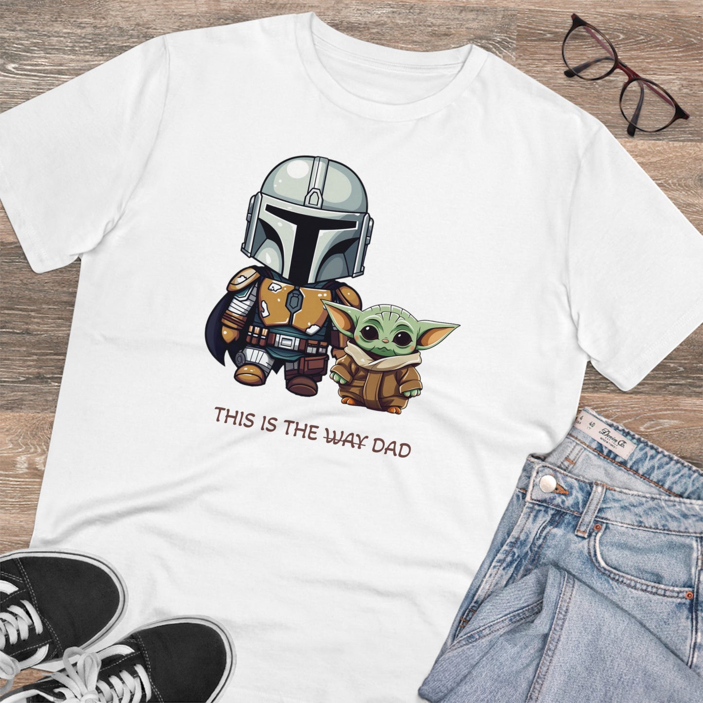 Mandalorian and Baby Yoda T-Shirt - This is the Dad - Celebrate Father's Day in Style and Sustainability - Star Wars