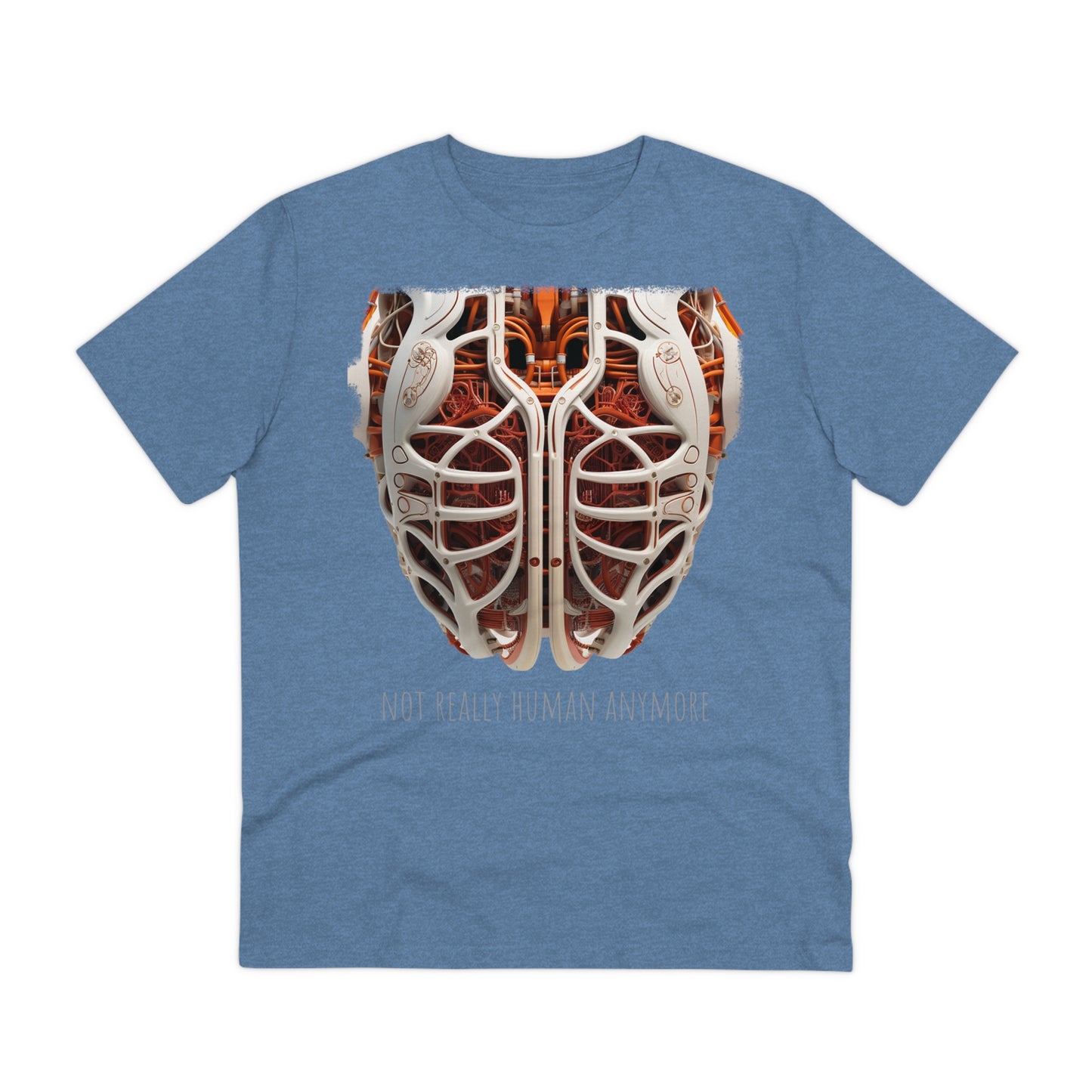 Eco-T-shirt: Cybernetic Chest "Not Really Human"