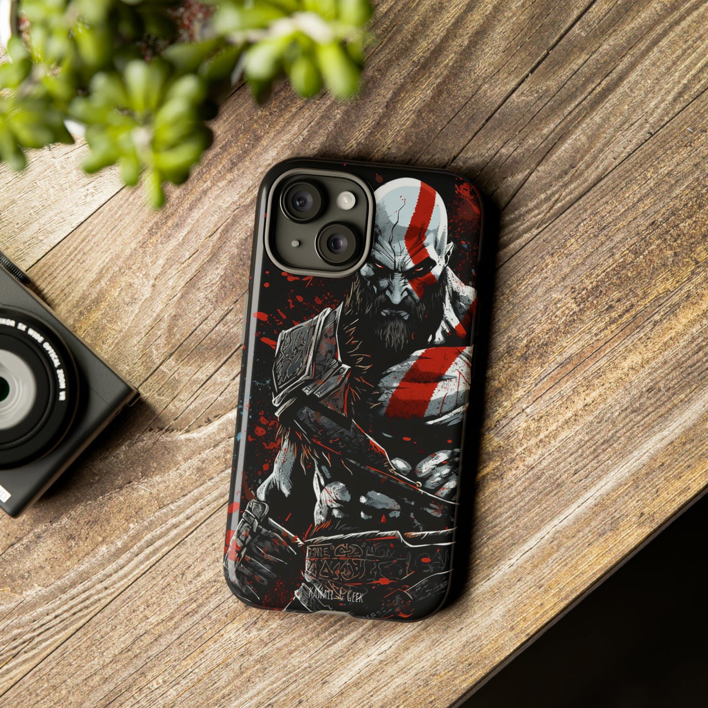 Kratos Tough Phone Case - Unleash the Power of the God of War in Style