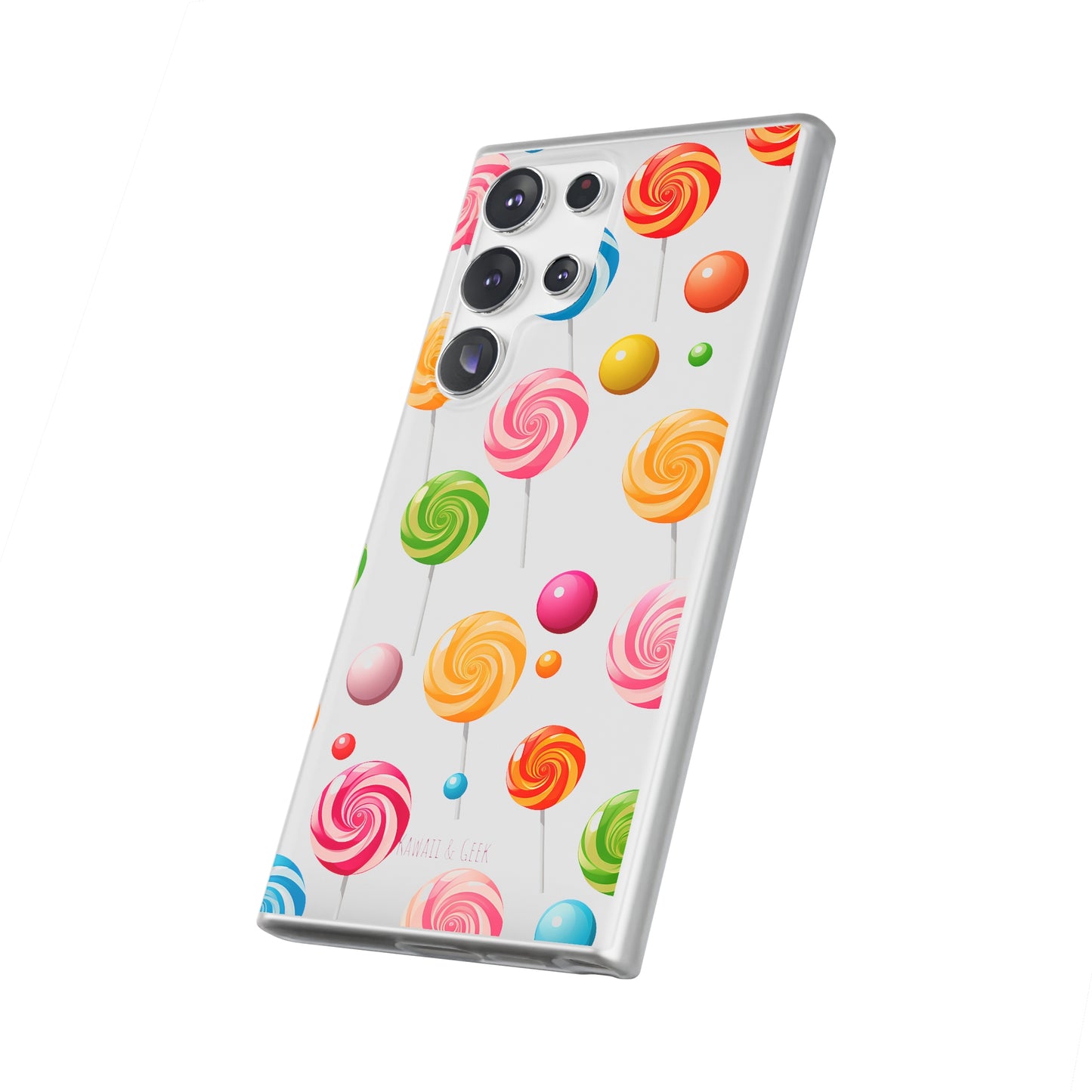 Vibrant Lollypop Array - Flexi Transparent Phone Case