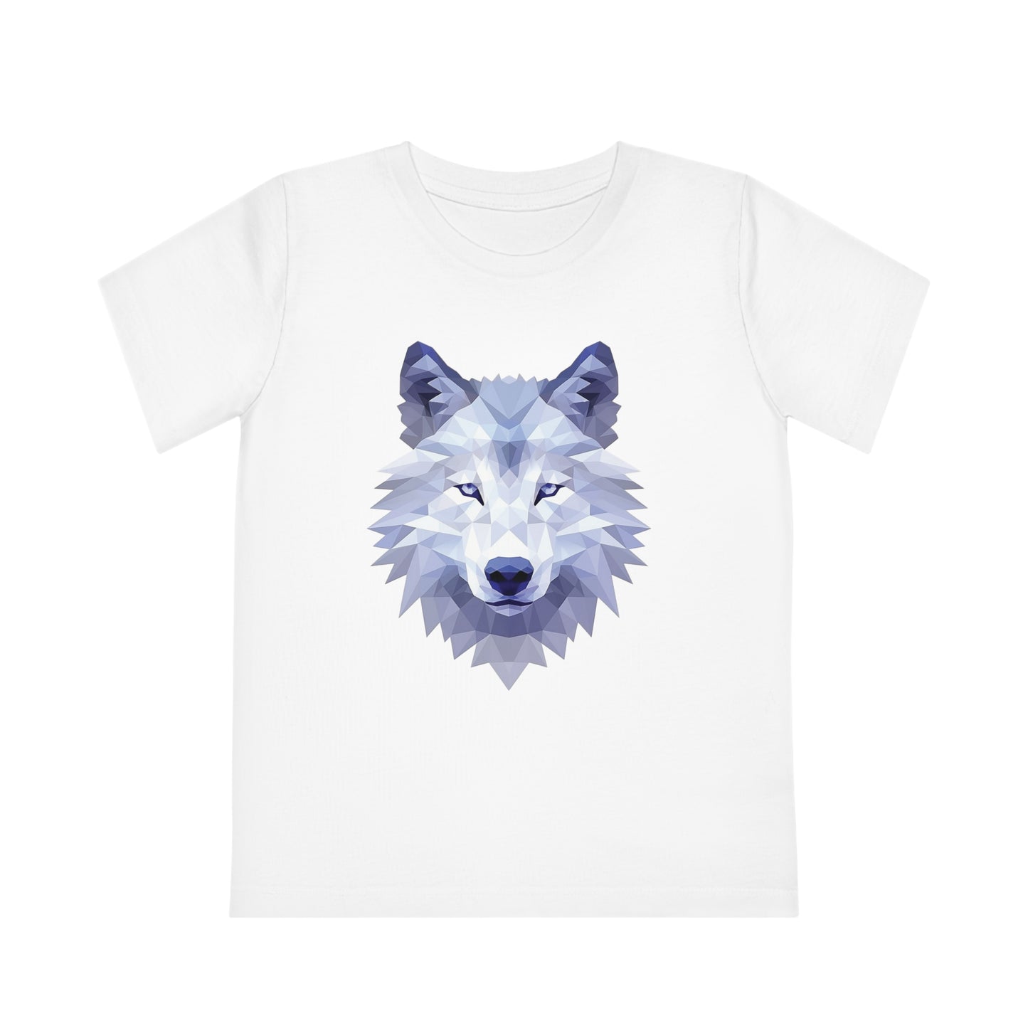 Wolf Polygonal Kids T-Shirt - Embrace Mystical Howl