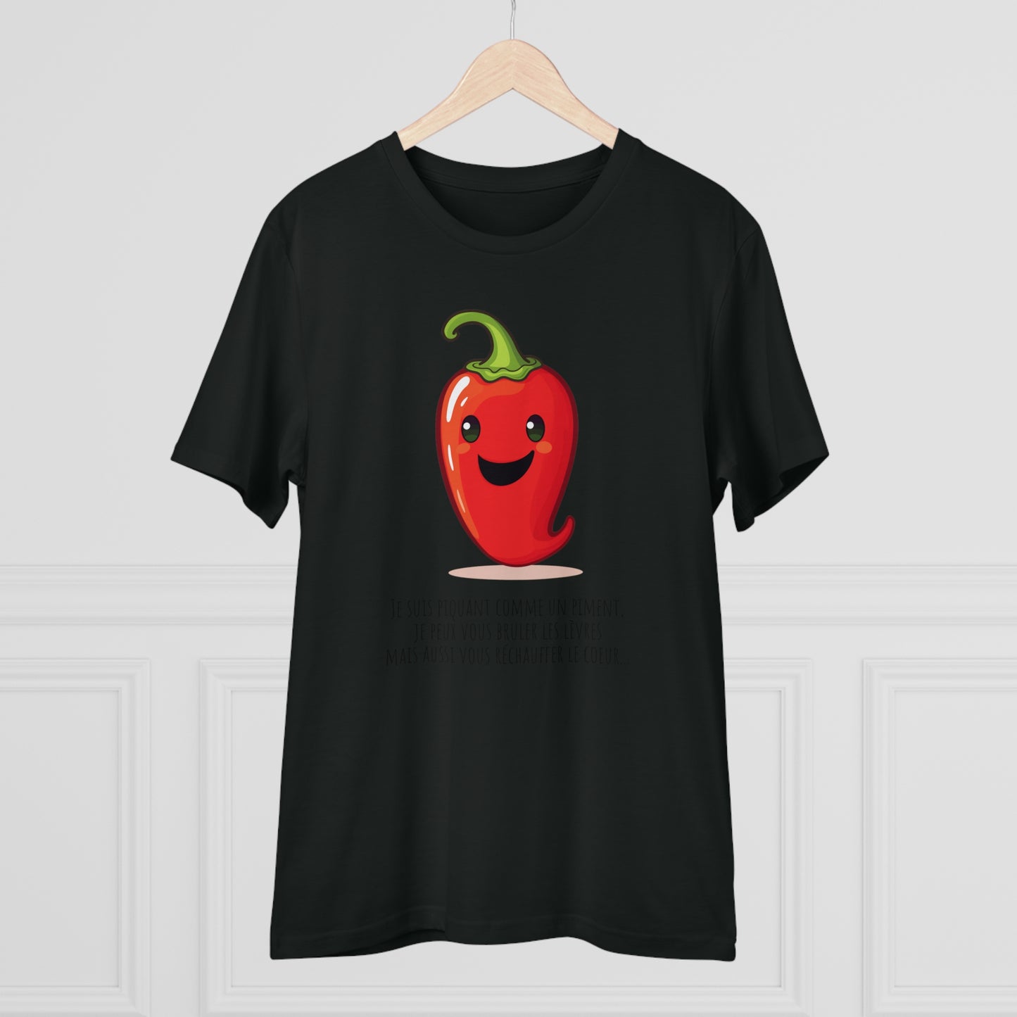 Cute and Smiling Red Hot Pepper Eco-Friendly T-Shirt - FRENCH