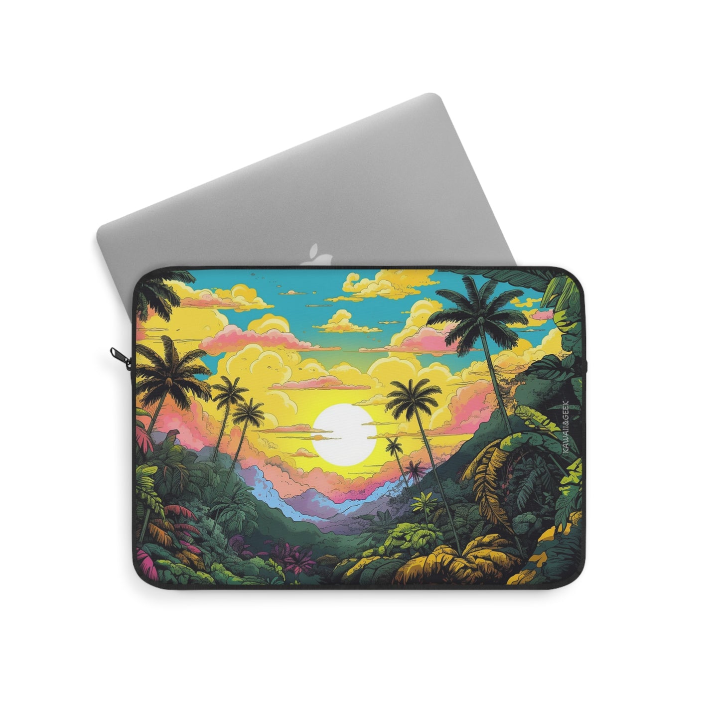 Sunny Tropical Valley Laptop Sleeve - Embrace Nature's Beauty While Protecting Your Device