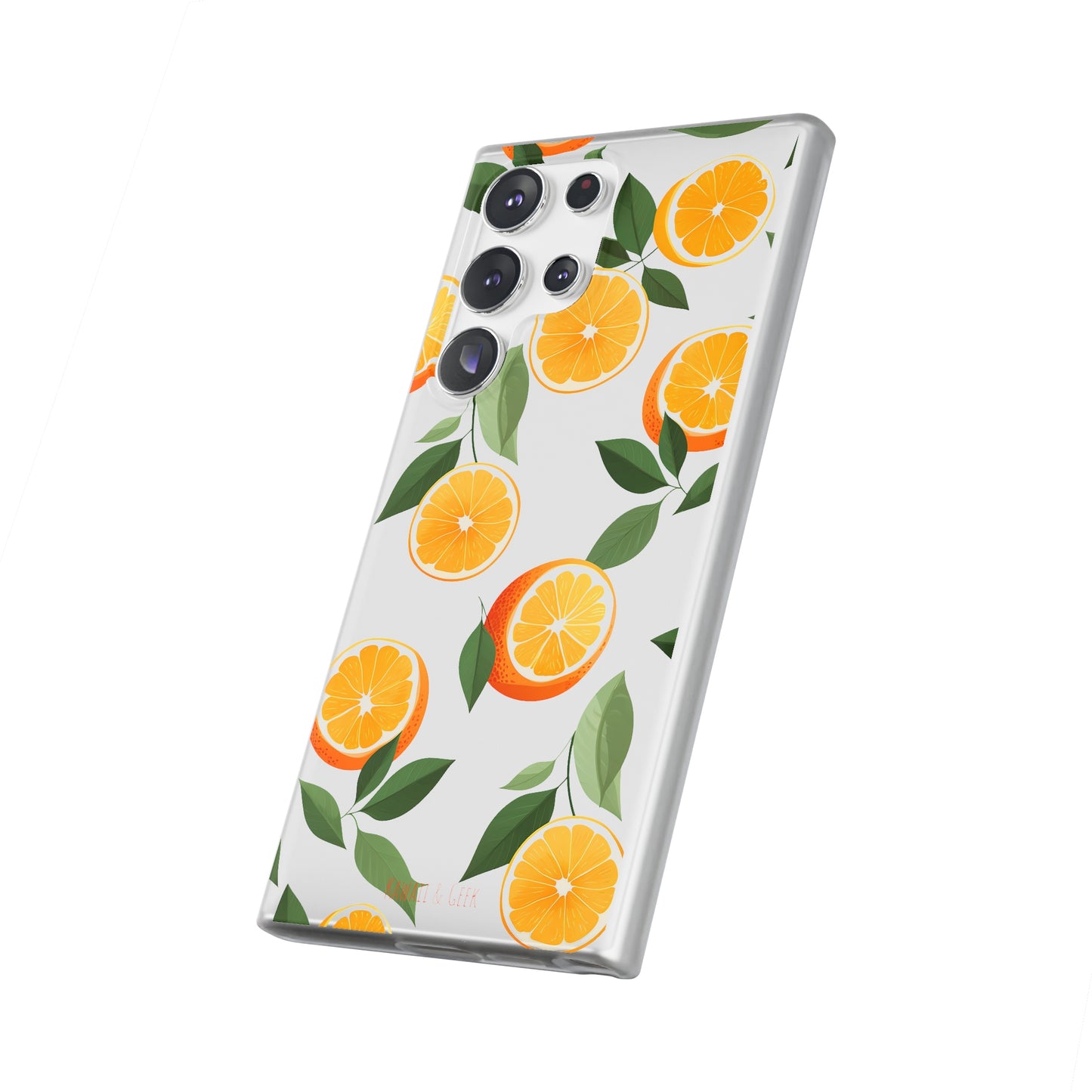 Zesty Orange Slices Transparent Flexi Phone Case