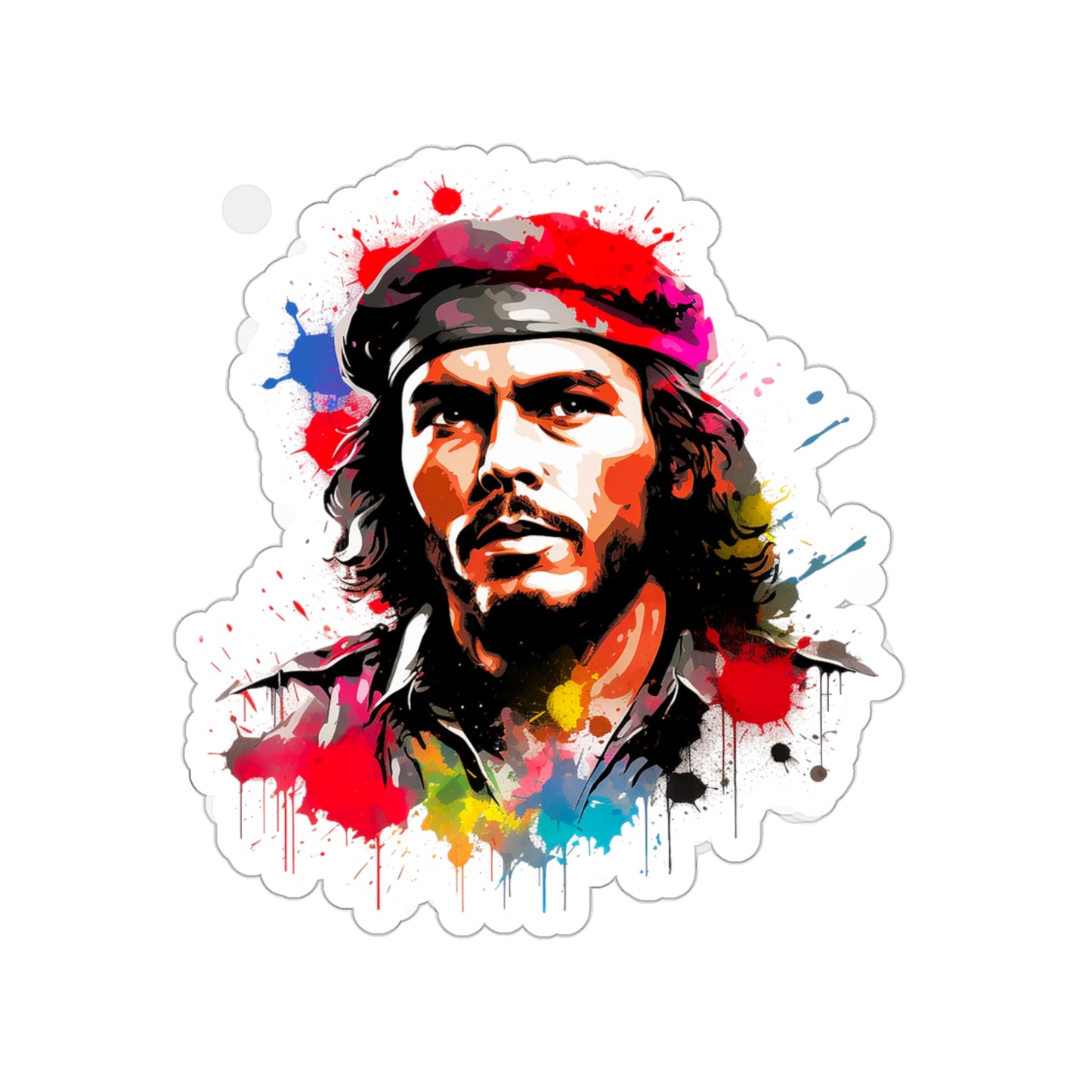 Che Guevara Watercolor Revolution Sticker