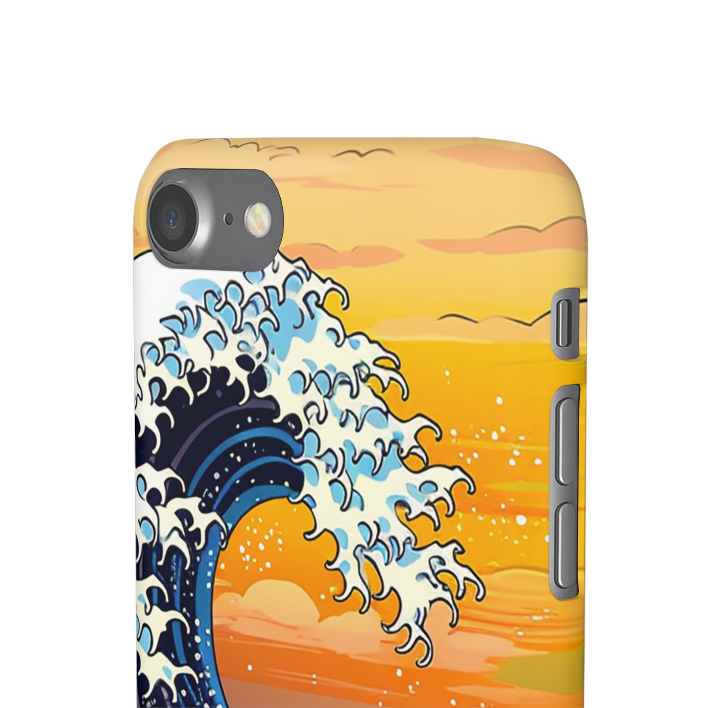 Sunset Big Wave Phone Case - Embrace the Majestic Hokusai Style in Your Hands