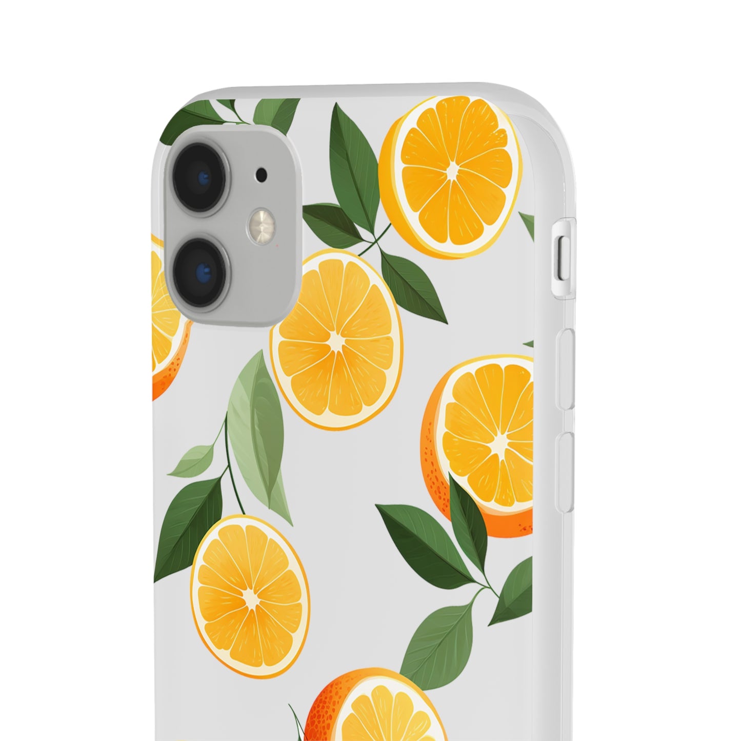 Zesty Orange Slices Transparent Flexi Phone Case