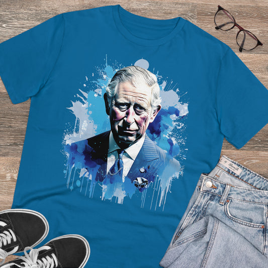 King Charles III Eco-Friendly t-Shirt : Ethereal Watercolor