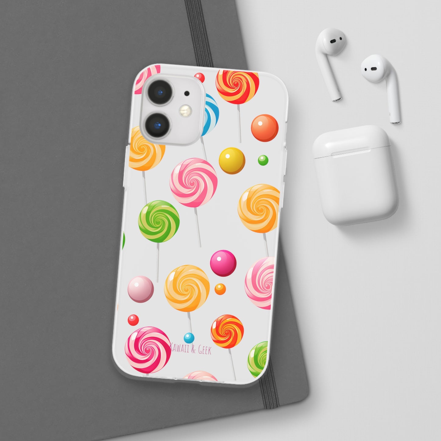 Vibrant Lollypop Array - Flexi Transparent Phone Case