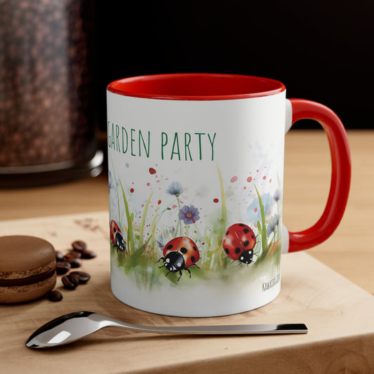 Ladybugs Garden Party  Mug - Charming Insect Themed Kitchenware