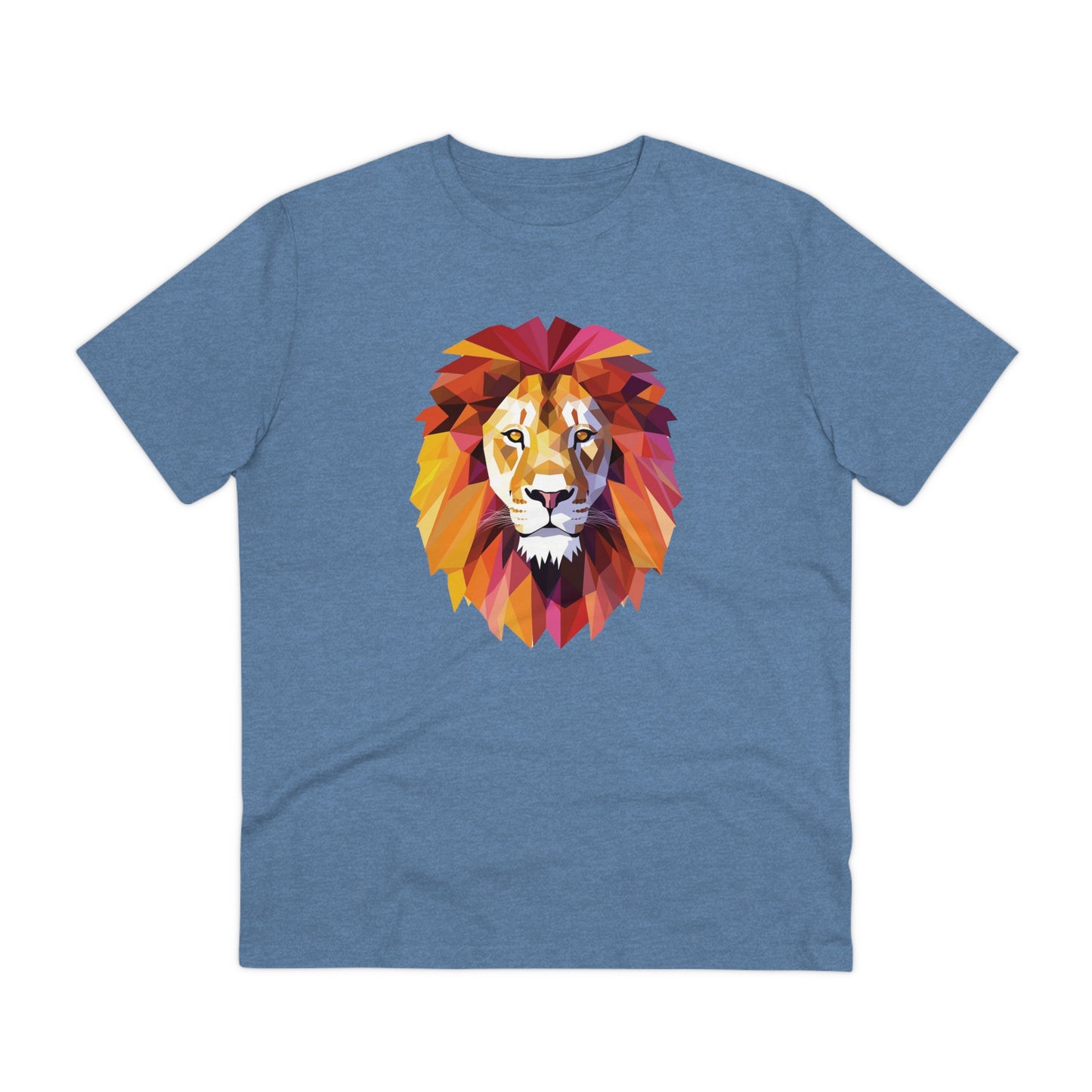 Lion Polygonal T-Shirt - Embrace Majestic Roar