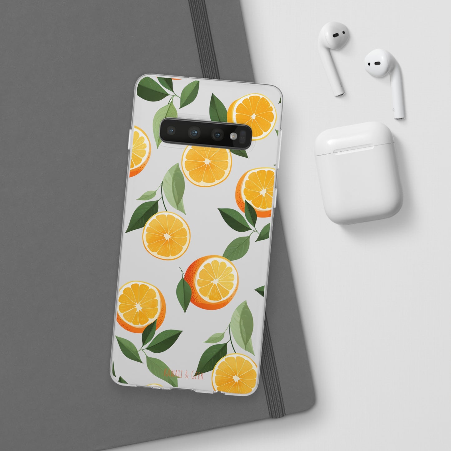 Zesty Orange Slices Transparent Flexi Phone Case