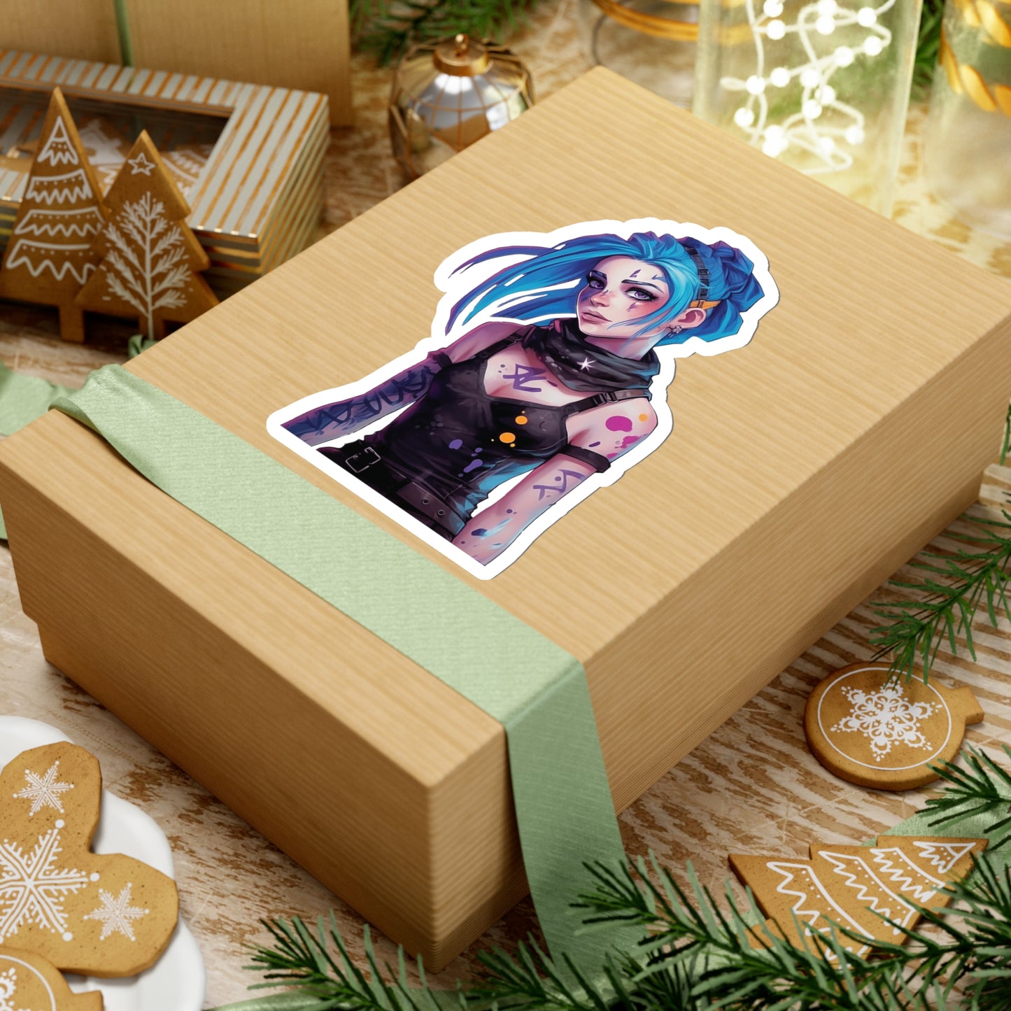 Jinx from Arcane Sticker - Add Some Colorful and Explosive Style to Your Tech - League of Legends