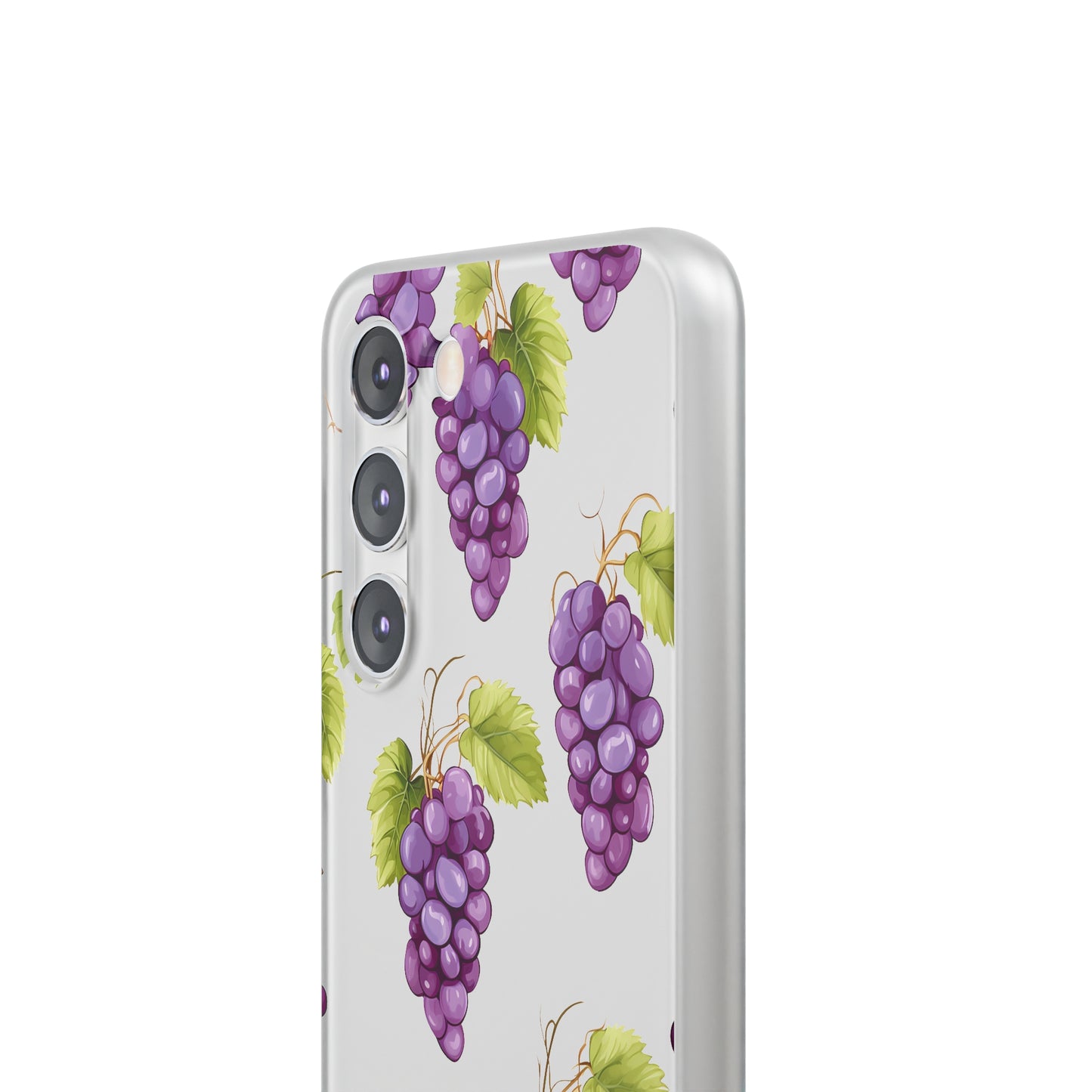 Flexi Grape Delight: Transparent Phone Case