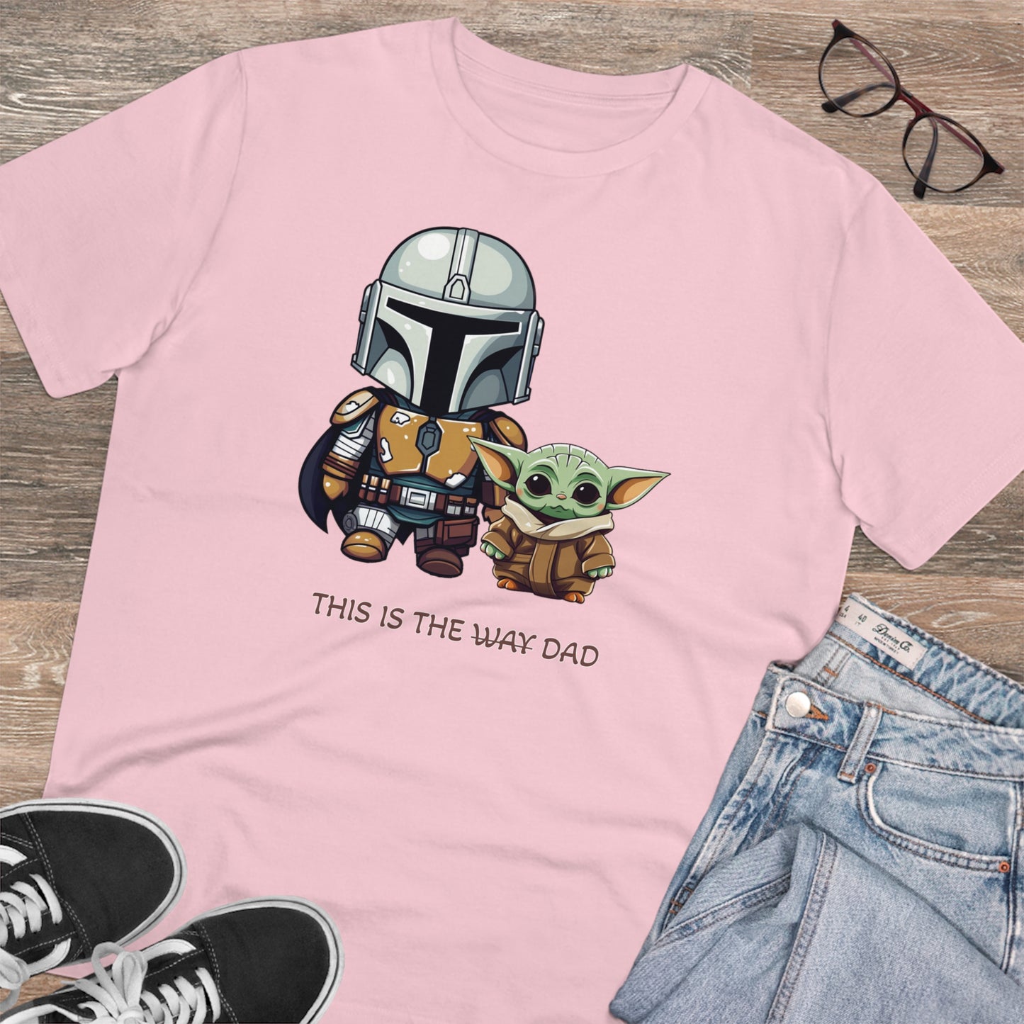 Mandalorian and Baby Yoda T-Shirt - This is the Dad - Celebrate Father's Day in Style and Sustainability - Star Wars