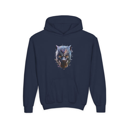 Black Panther Youth Hoodie, Kids Superhero Sweatshirt, Marvel Comic Gift, Stylish, Cozy Kids Clothing, Birthday Present