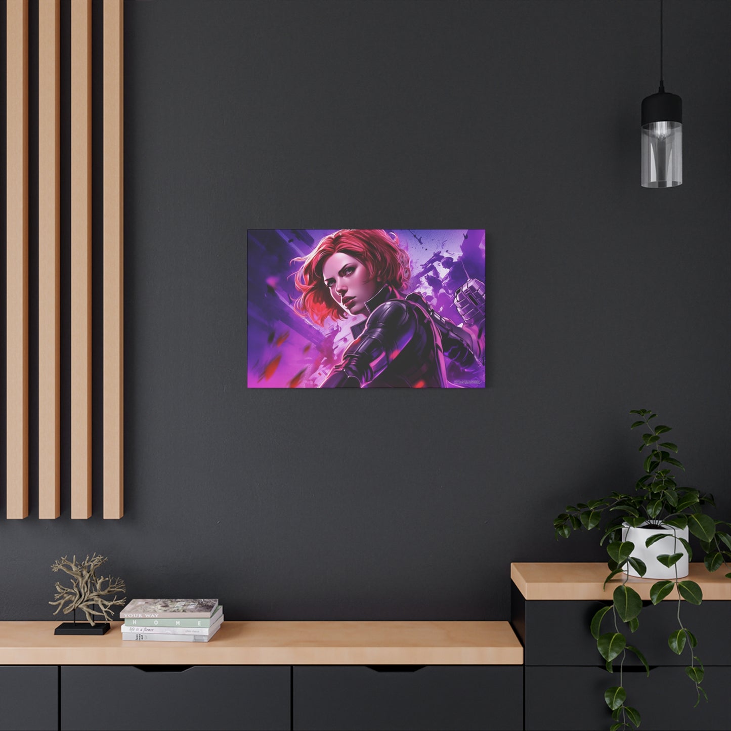 Black Widow Canvas - Embrace the Fierce Elegance of a Marvel Icon - Avengers