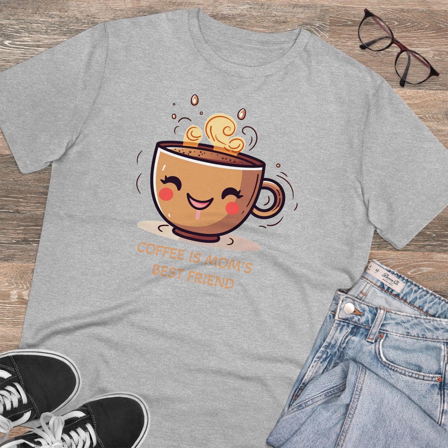 Coffee is Mom's Best Friend - Unisex Eco-Friendly T-Shirt - Celebrate Mother's day in Style and Sustainability