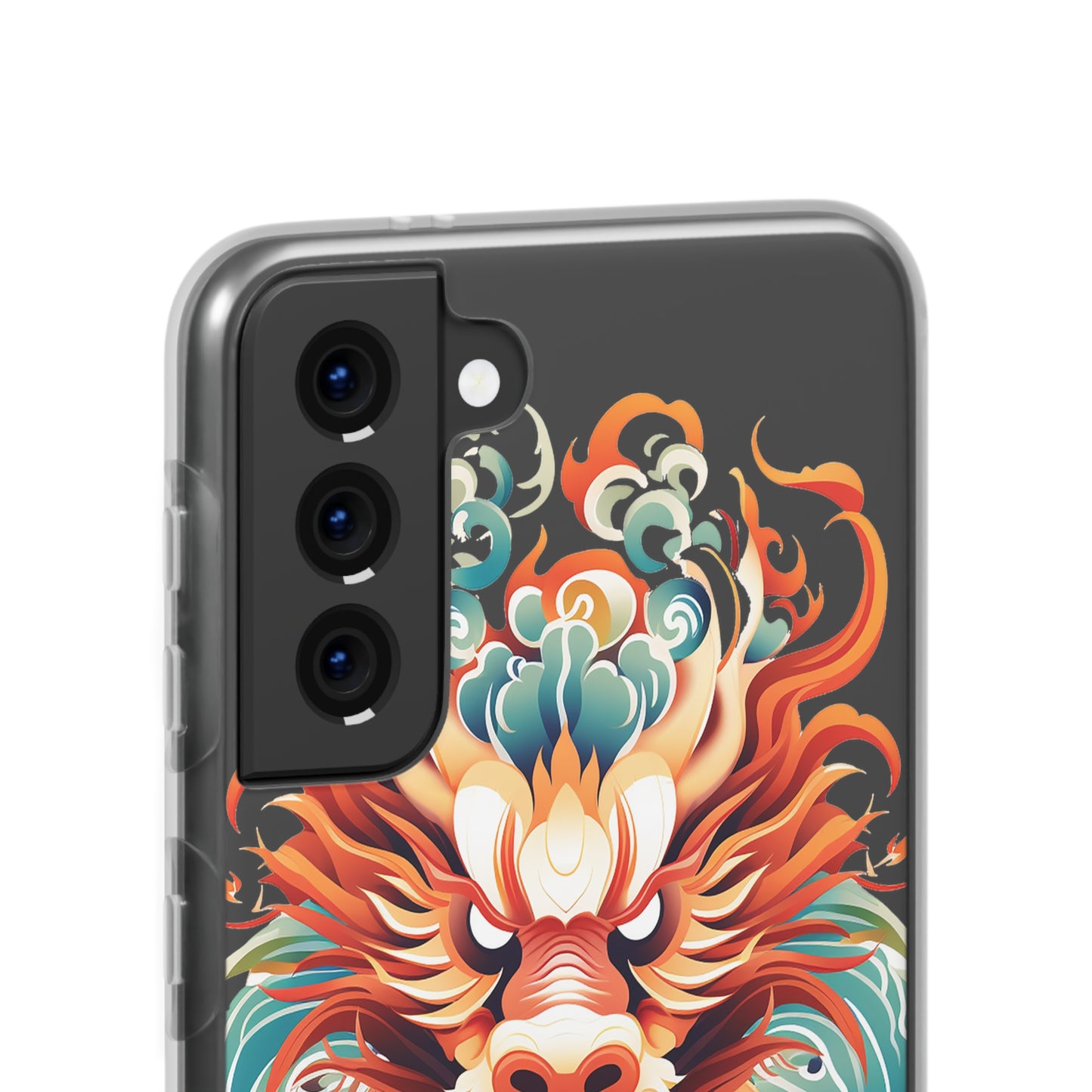 Chinese Ink Dragon Flexi Transparent Phone Case