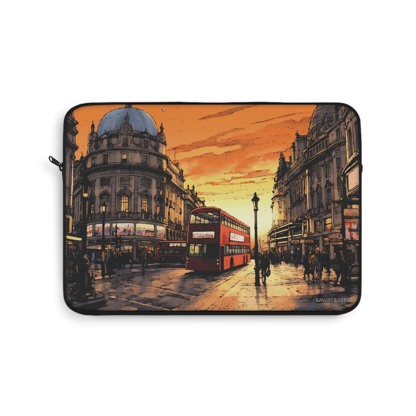 London Sunset Laptop Sleeve - Carry the Iconic Streets of London in Style