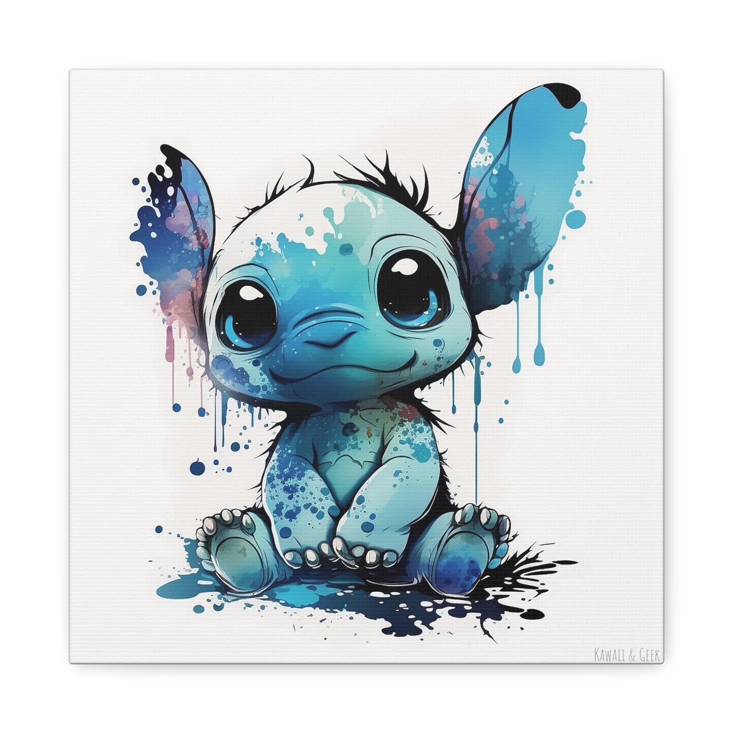 Cute Baby Stitch Canva - Add Whimsical Charm to Your Wall Decor