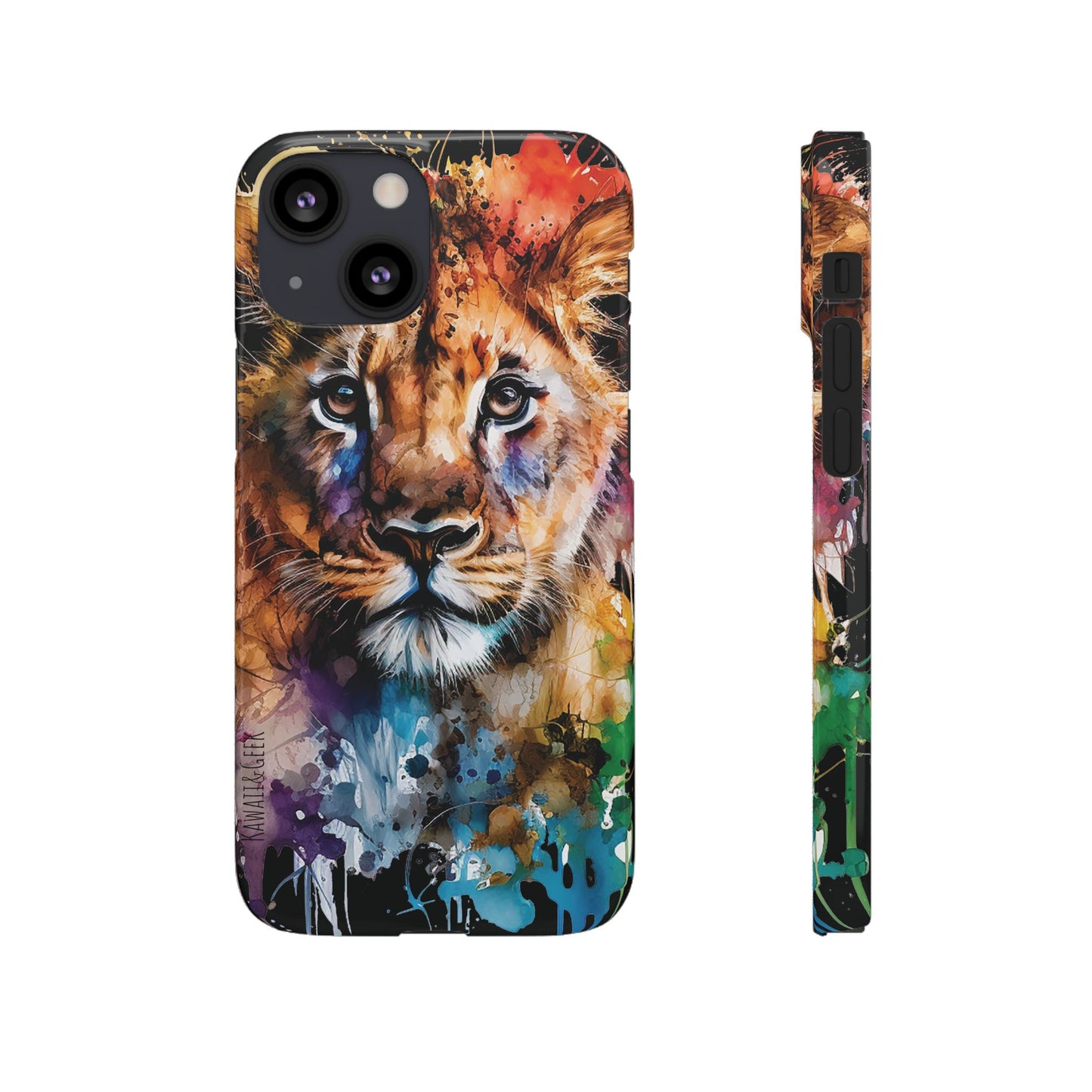 Phone Case Watercolor Lion Cub