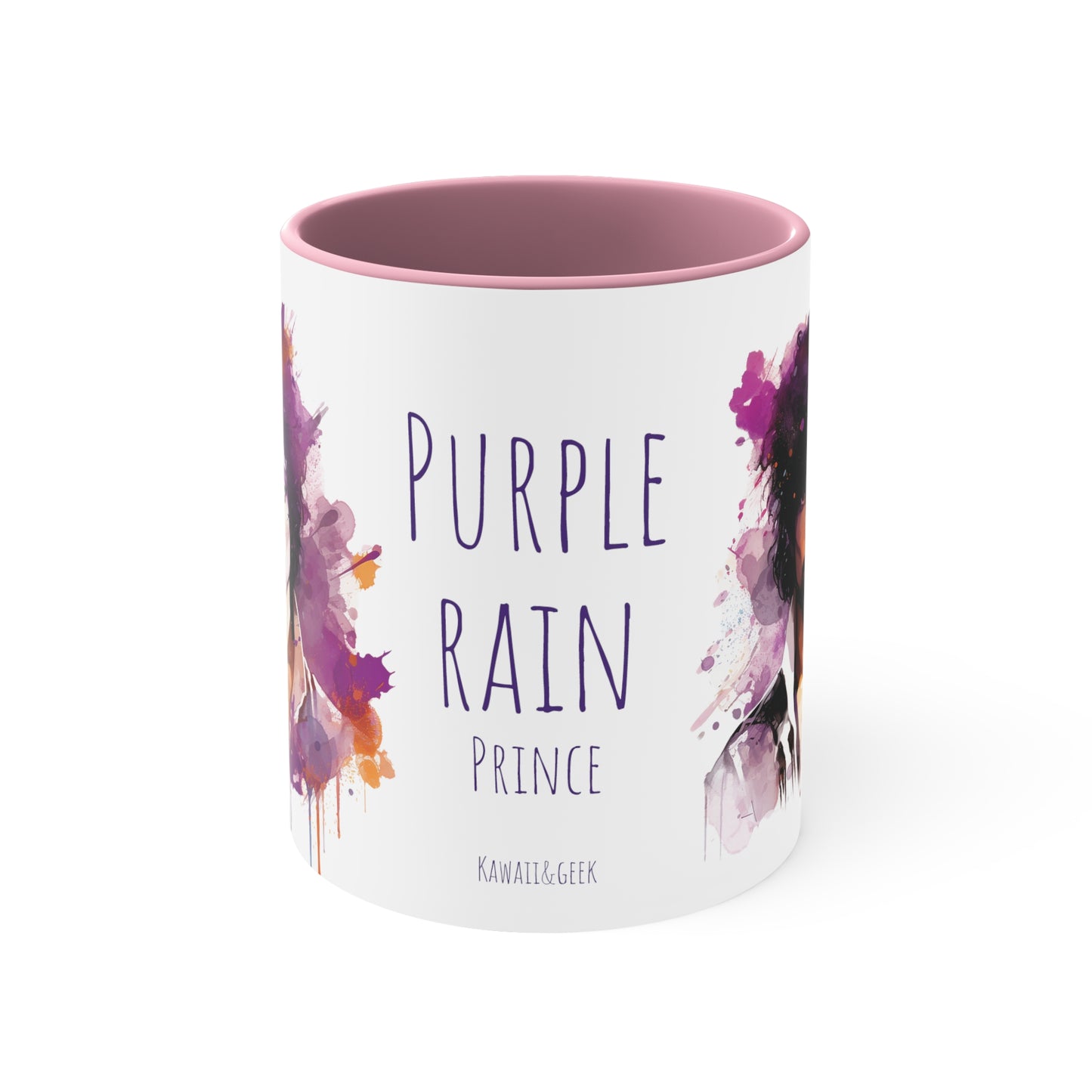 Prince Purple Rain Mug Watercolor Style - Musical Majesty in Every Sip