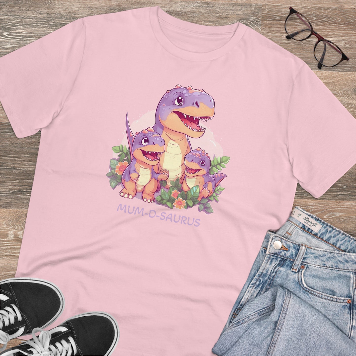 Mum-o-saurus - Unisex Eco-Friendly T-Shirt - Celebrate Mother's Day with Playful Style and Sustainability