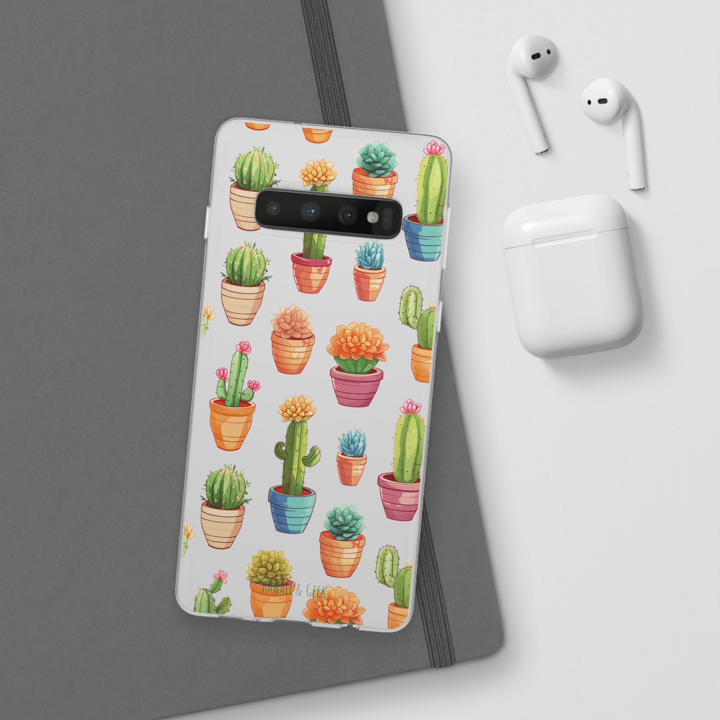 Charming Cactus Flexi and semi Transparent Phone Case