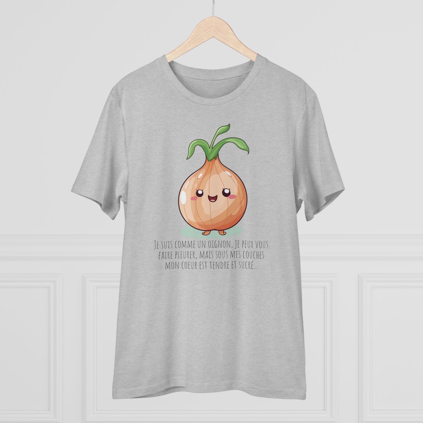 Sweet and Sassy Eco-Friendly Onion T-Shirt for Heartfelt Style - FRENCH