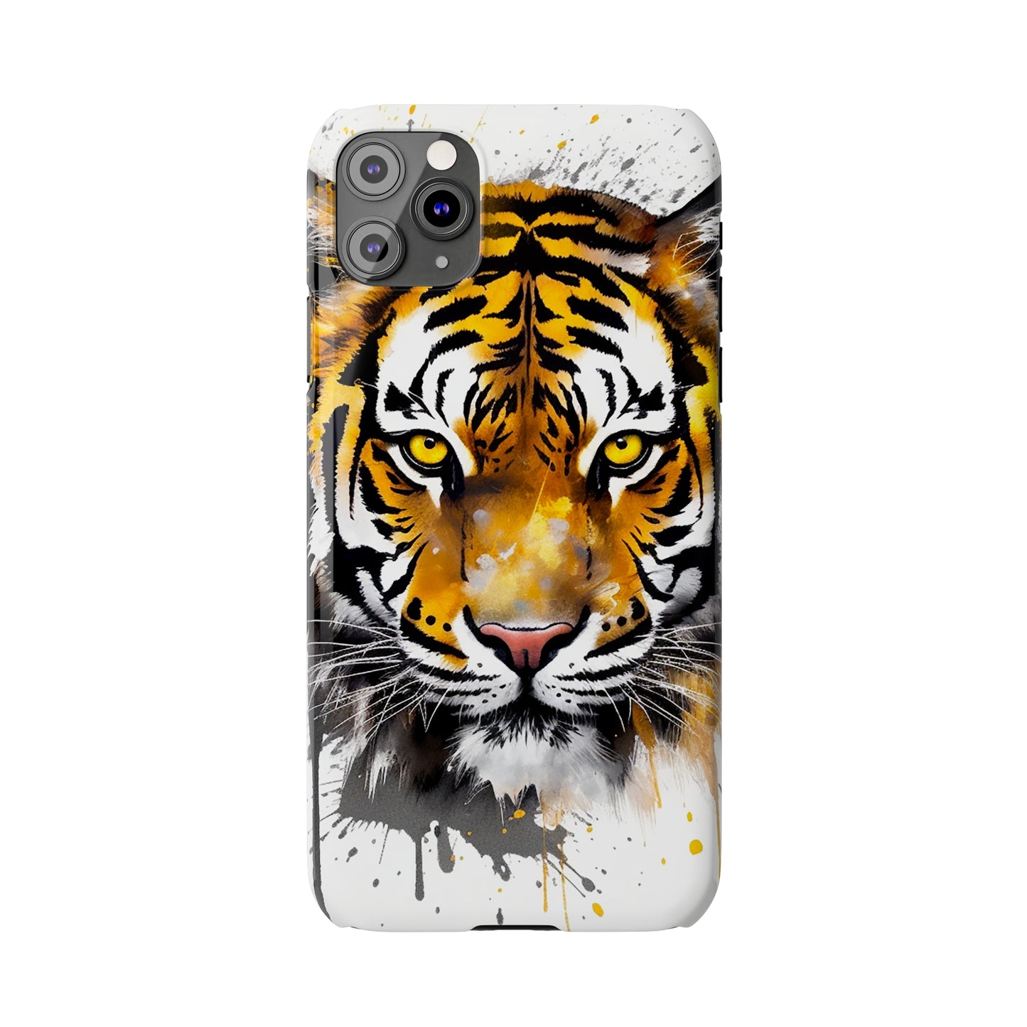 Tiger Flexi Phone Case - Add a Captivating and Artistic Touch to Your Device