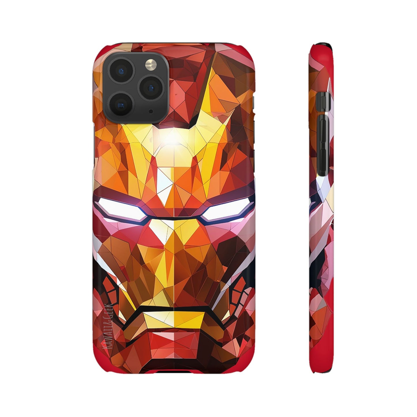 Phone Case - Iron Man helmet polygonal style